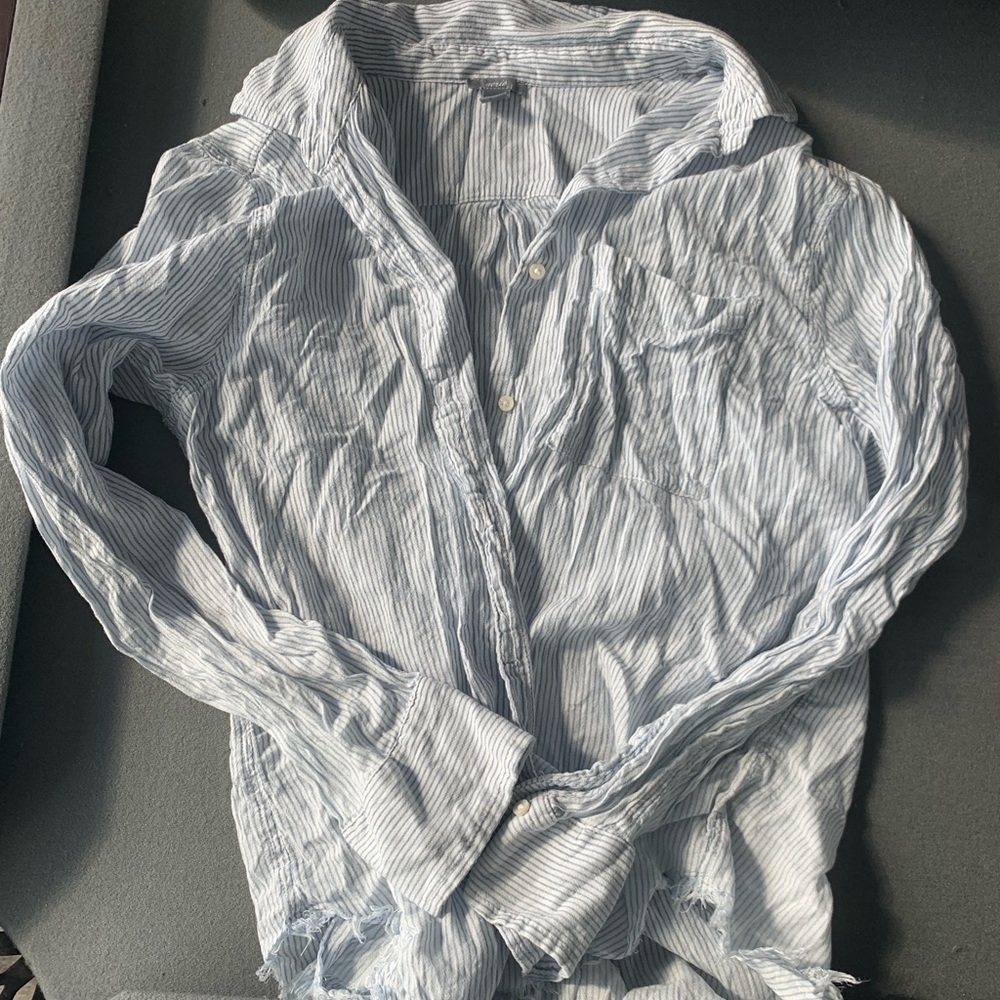 Aerie Button Down Striped Shirt